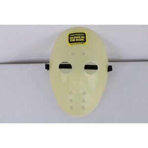 Deadstock Vintage 90s Firefly Brand Halloween Jason Hockey Mask Glow In The Dark